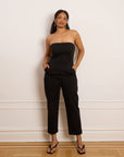 Beverly Strapless Jumpsuit - Black