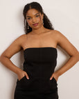 Beverly Strapless Jumpsuit - Black