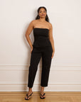 Beverly Strapless Jumpsuit - Black