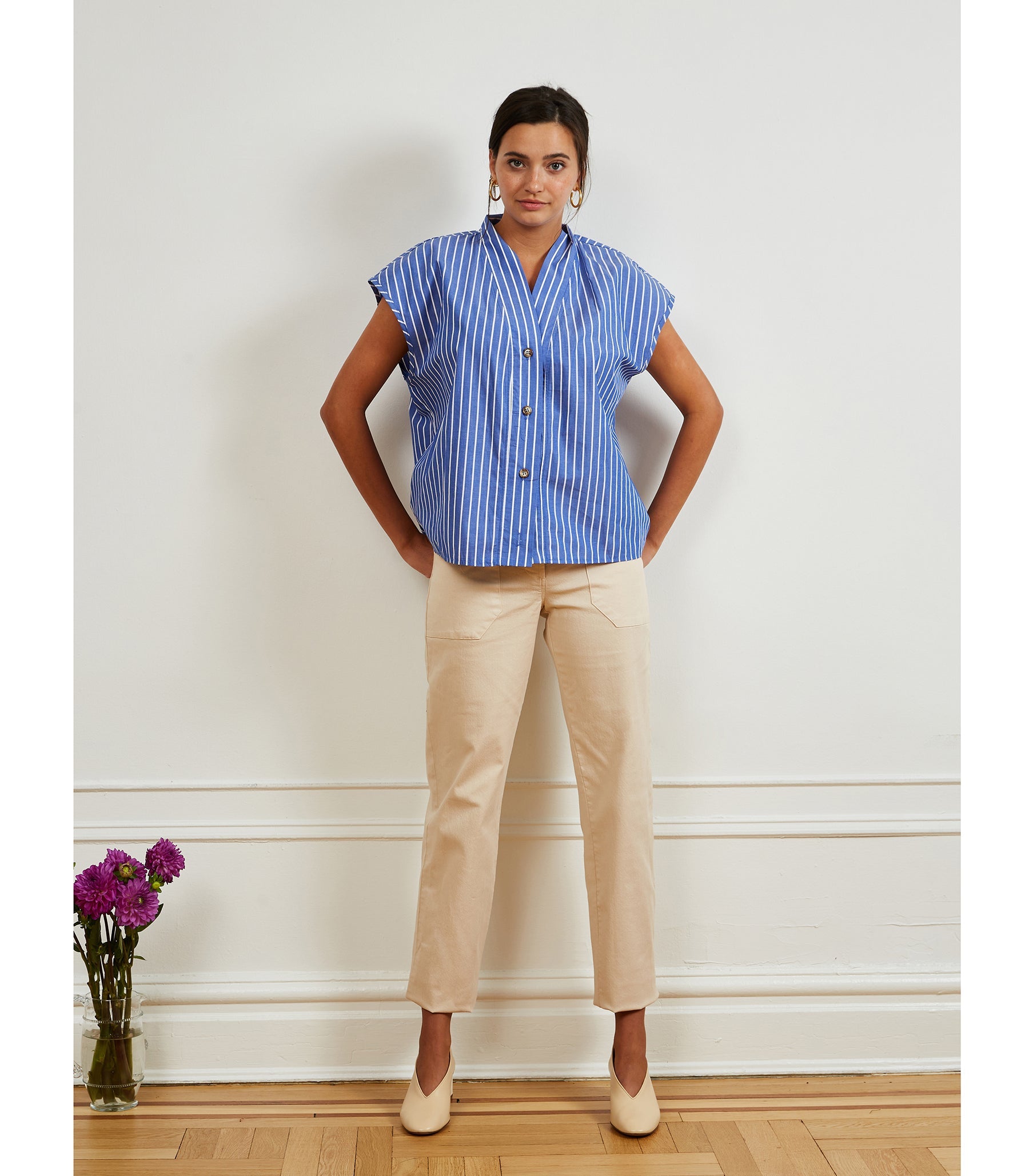 Blue Stripe Sienna Top