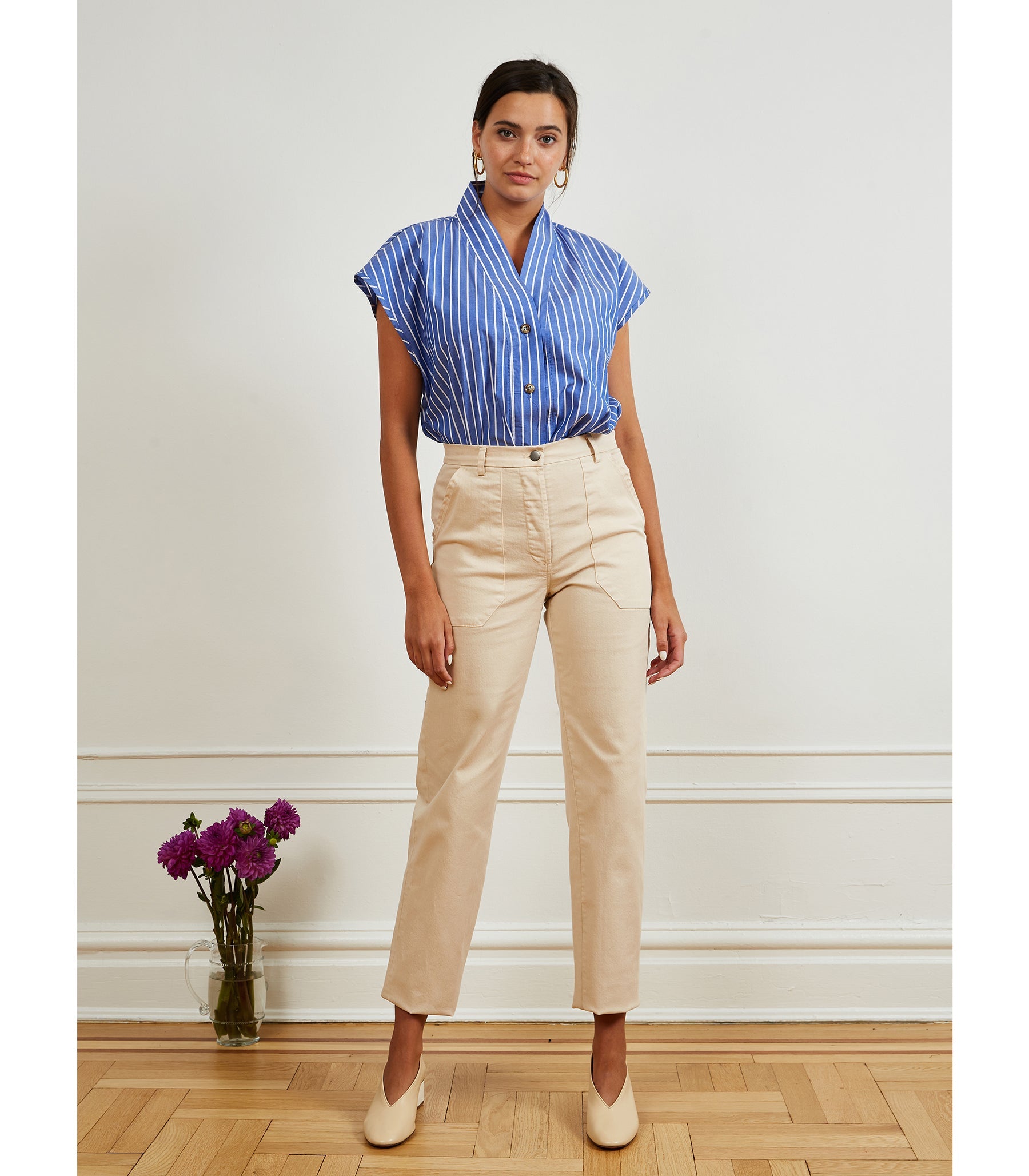 Blue Stripe Sienna Top