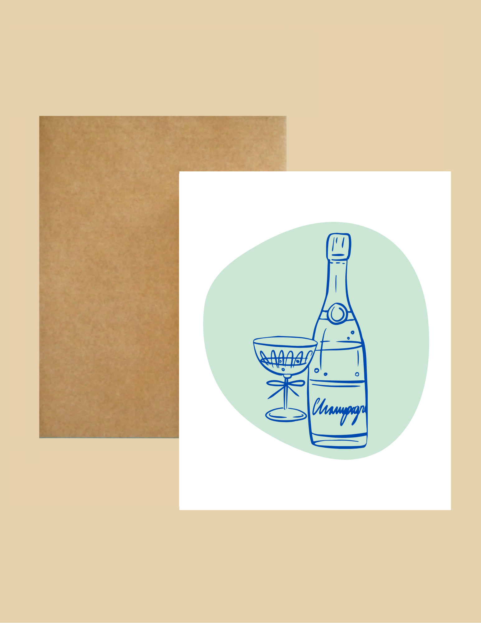 Greeting Card - Champagne Celebration