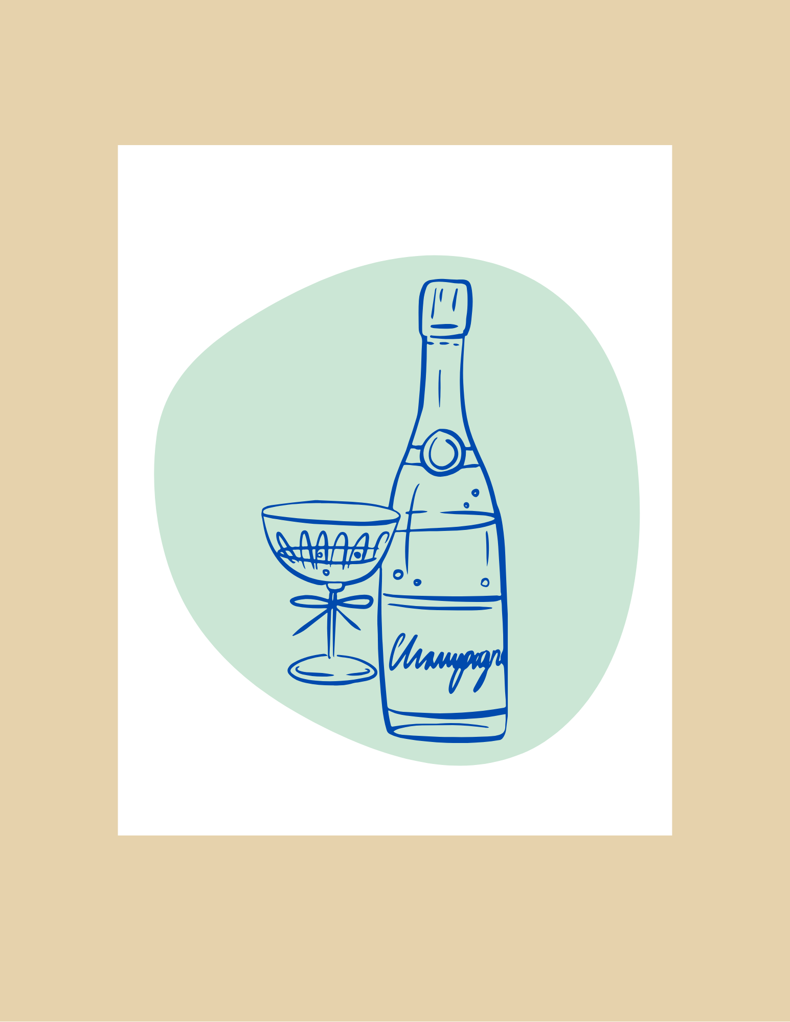 Greeting Card - Champagne Celebration