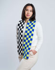 Verloop - Checkerboard Knit Mini Scarf -