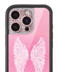 Wildflower Camera Bling Cover 16 Pro and 16 Pro Max Pink Cute