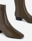 Intentionally Blank - Combo Stretch Leather Ankle Boot -