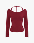 Rat Boi - Cowl Back Long Sleeve - Bordeaux - 3X