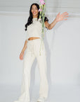 Wildflo Studio - Wide Leg Lounge Pants Cream -