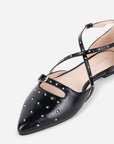 Intentionally Blank - Crowd Studded Criss Cross Flat -