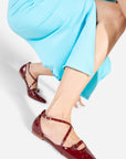 Intentionally Blank - Crowd Studded Criss Cross Flat -