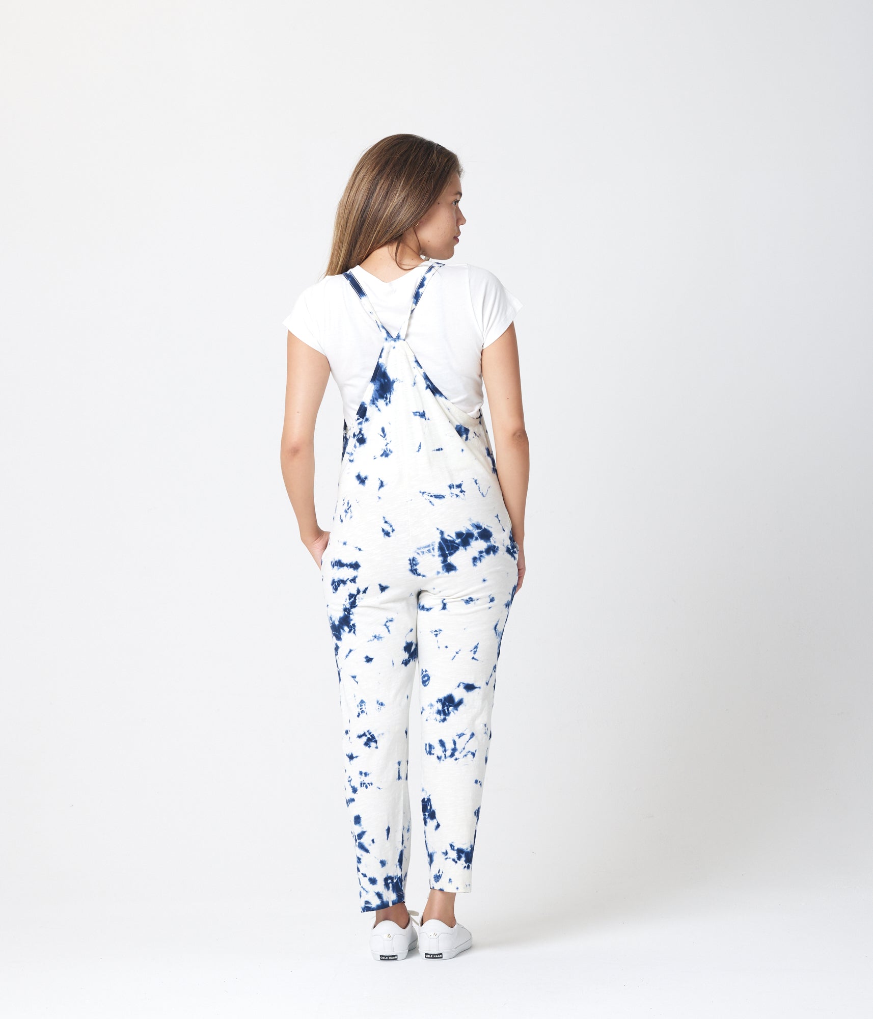 Cadence Overall - Dark Blue Tie Dye