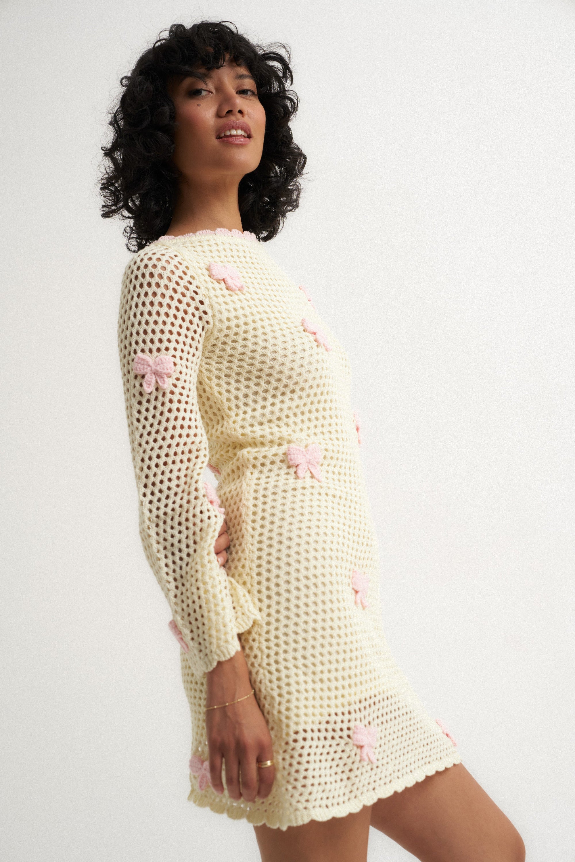 Callahan Knitwear - Bow Mini Dress -