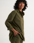 The Poplin Boxer Short - Olive