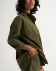 The Poplin Boxer Short - Olive