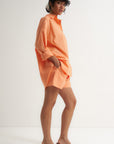 Be Idle - The Poplin Boxer Short - Peach -