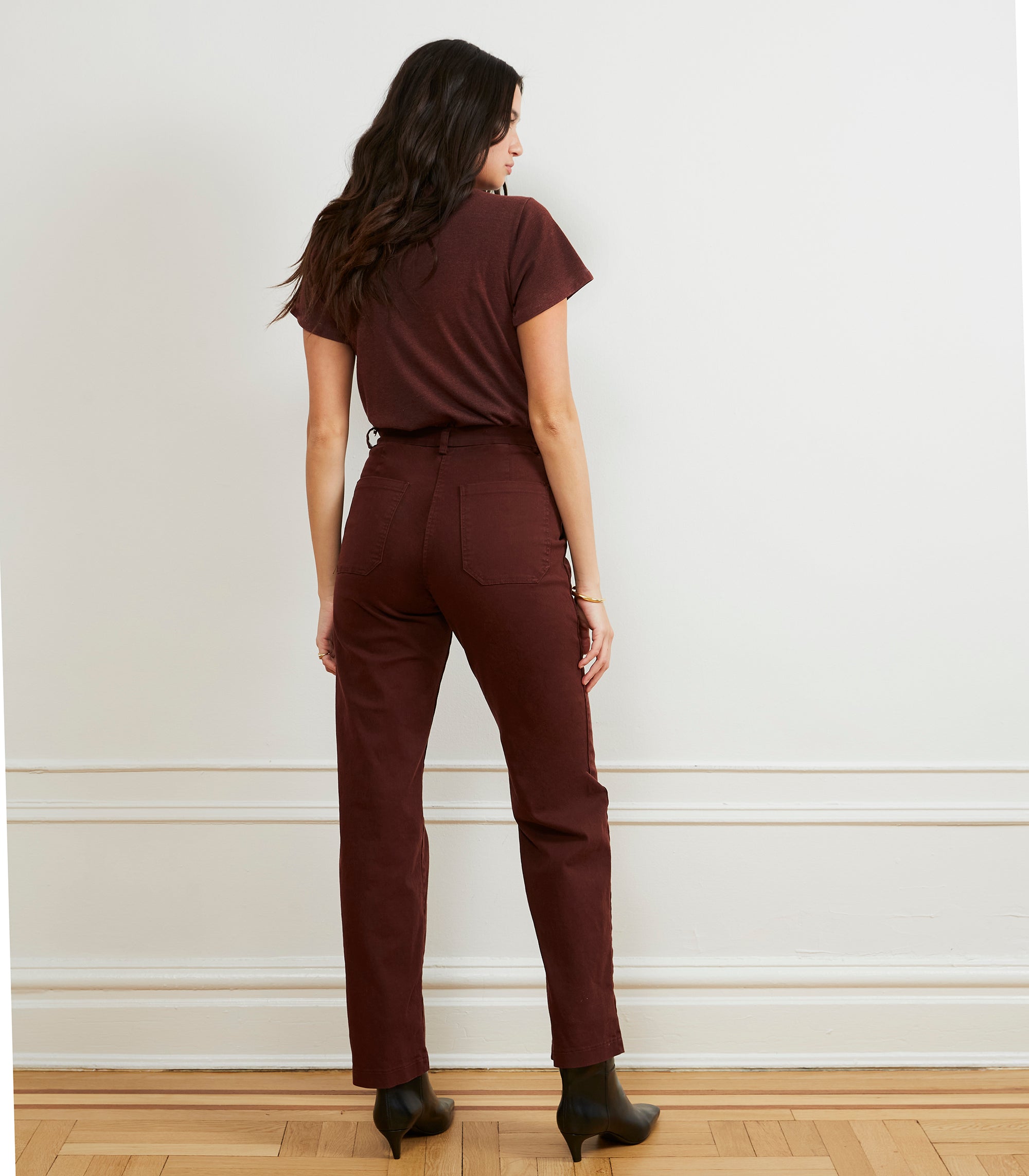 Long James Straight-Leg Work Pant - Coffee