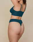 Harper Wilde - Cloud Cotton Highwaist Thong - Indigo -