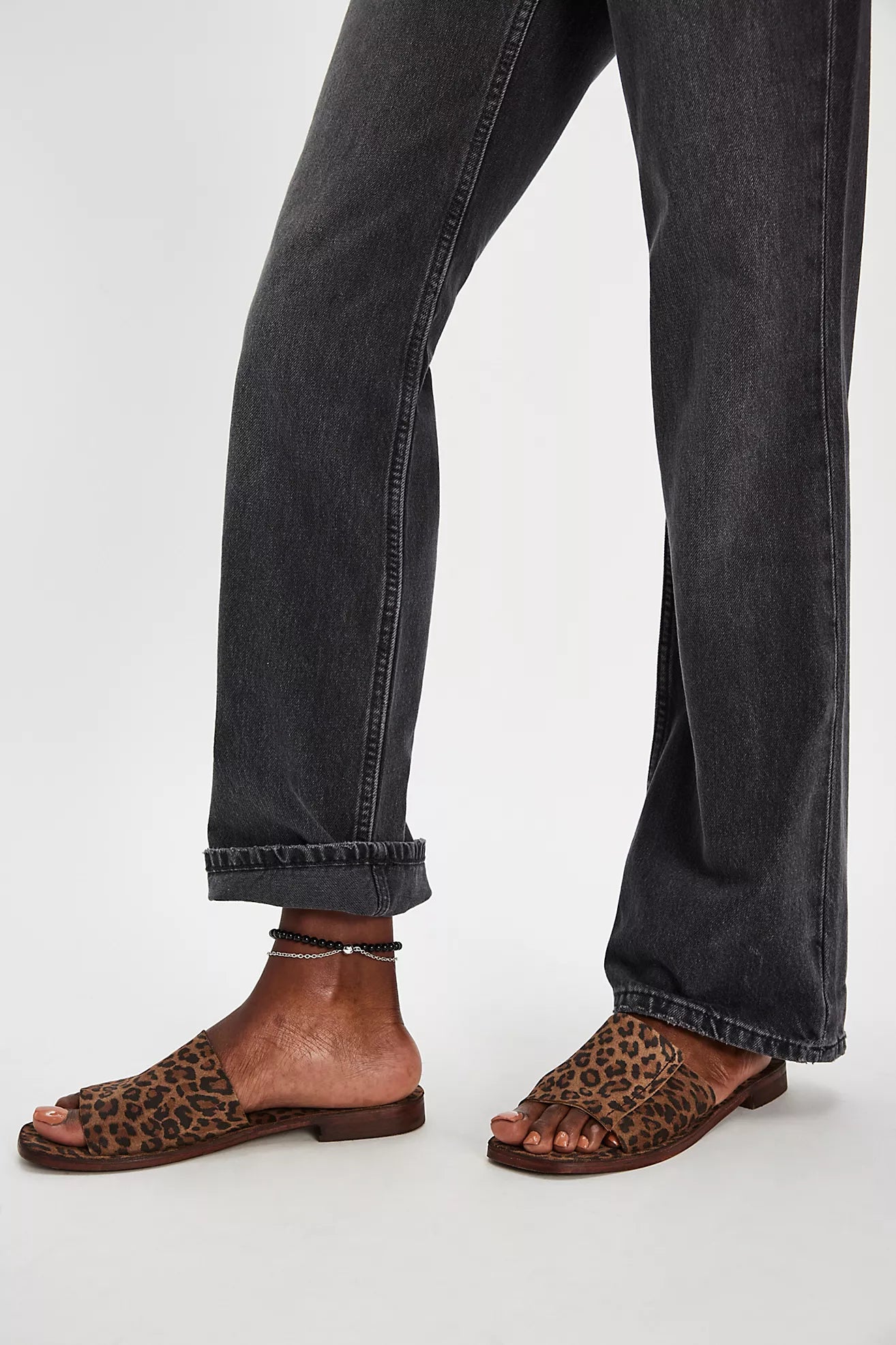 Free People Verona Slide Sandal - Leopard