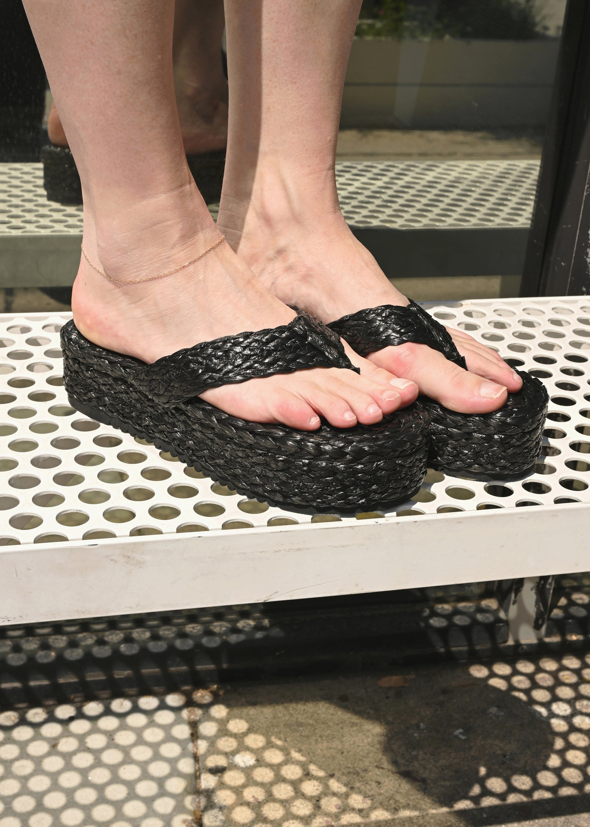 Sailor Platform Sandal - Black