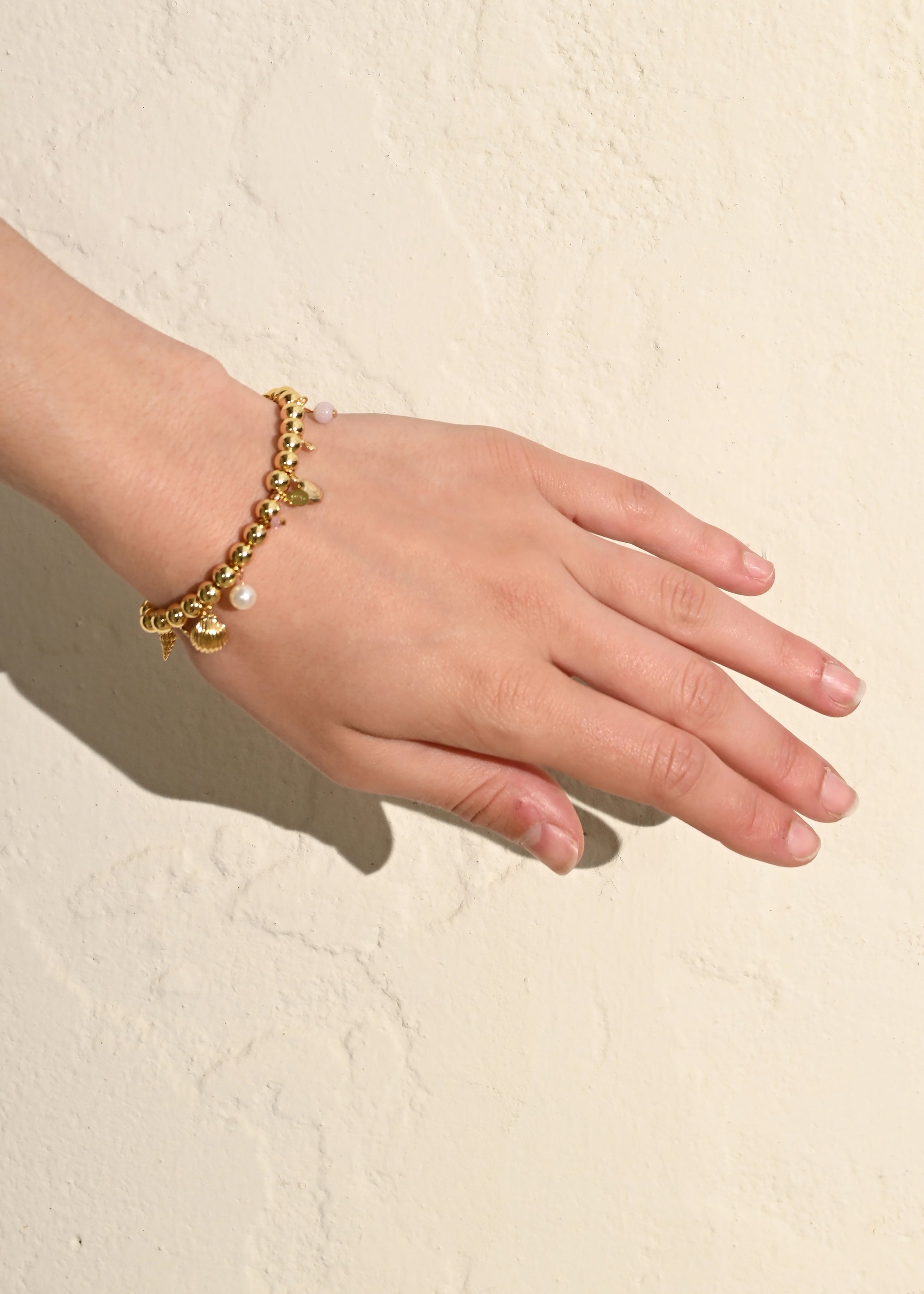 Stephanie's Charms Gold Bracelet