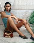 Dolce Vita - Cason Ballet Flats - Dark Brown Woven Leather -