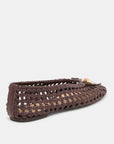 Dolce Vita - Cason Ballet Flats - Dark Brown Woven Leather -