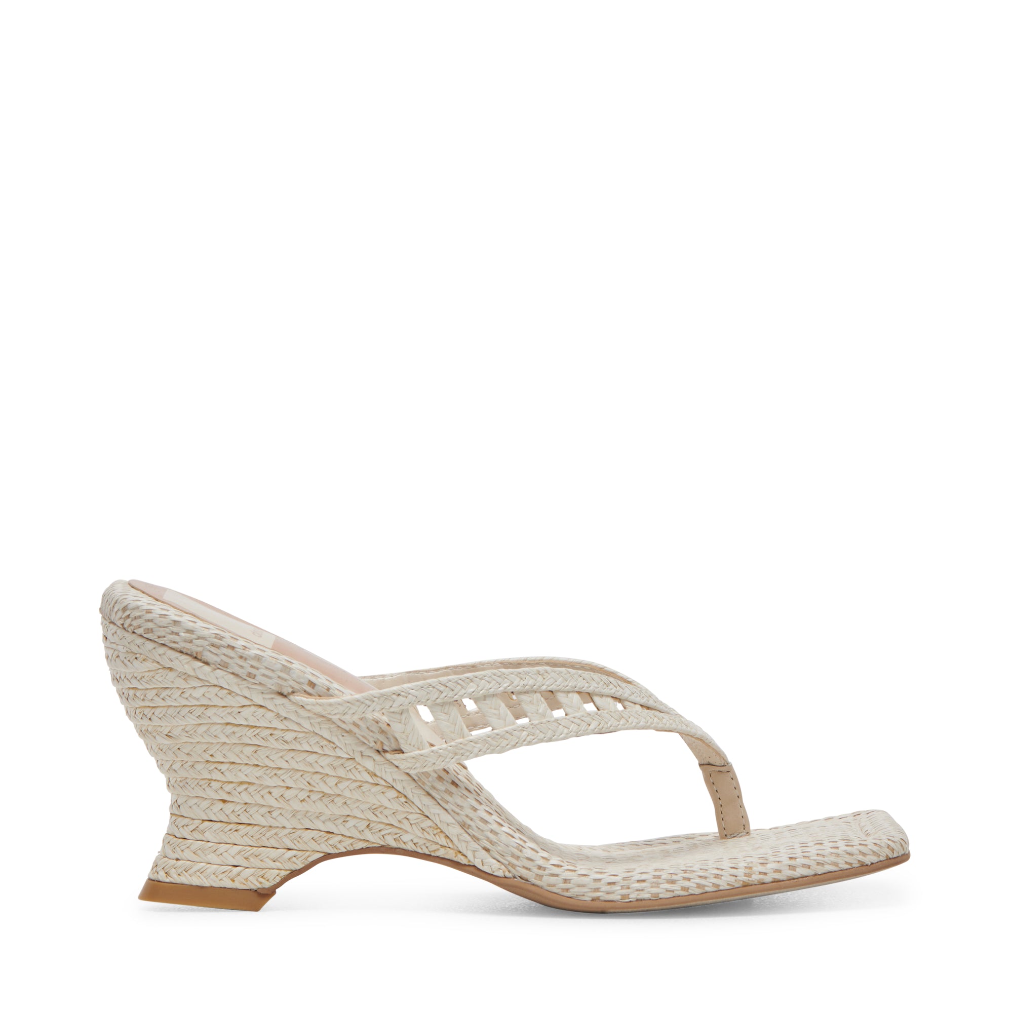 Nullah Wedges - Oatmeal Raffia