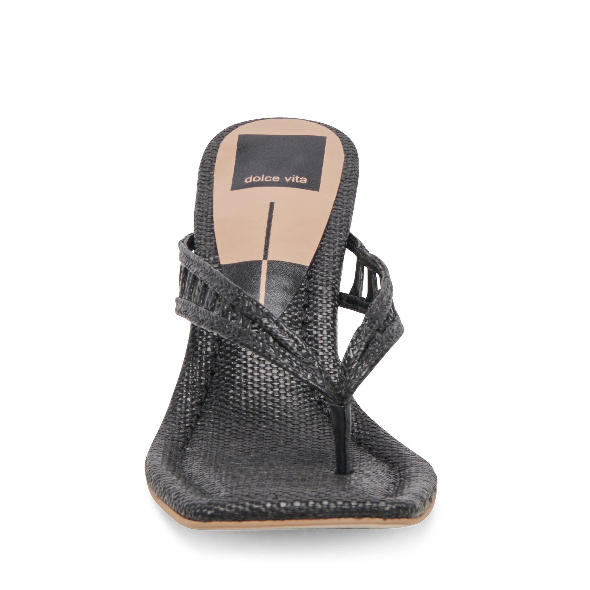 Nullah Wedges - Onyx Raffia
