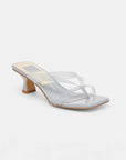 Dolce Vita - Brevel Vinyl Heels - Dusty Blue Jelly -