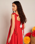 Sister Jane - Carmen Maxi Dress - Red -