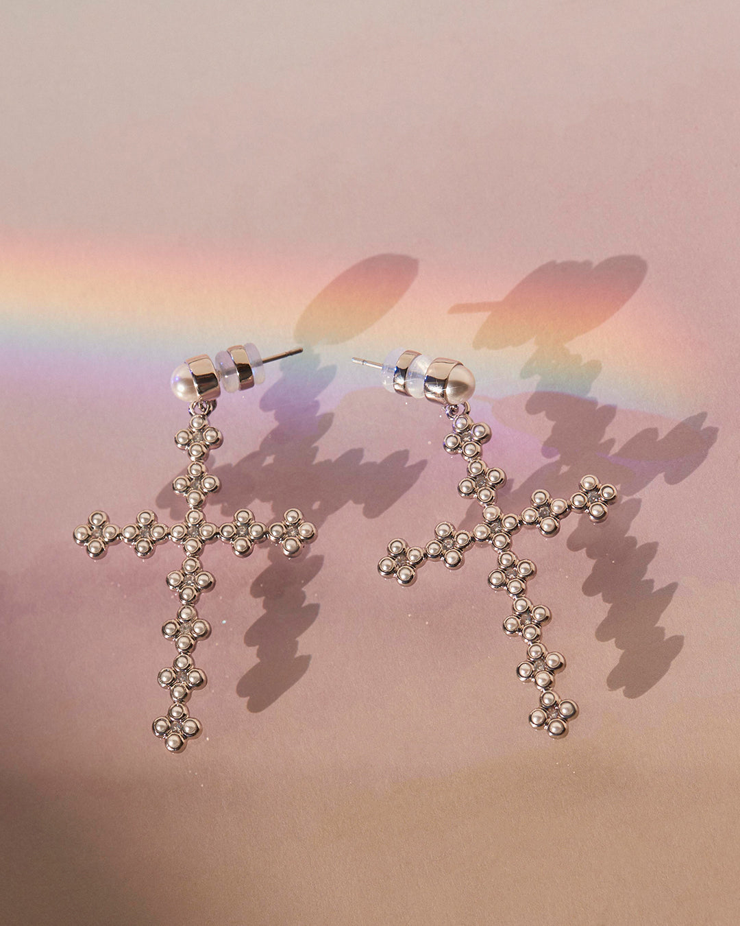 Luv Aj - The Daisy Stud Cross Earrings -