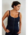 Billy Jumpsuit in Dark Indigo Denim | LOUP