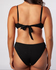 Serei Swim - Devi U-Wire Top - Textured Black -
