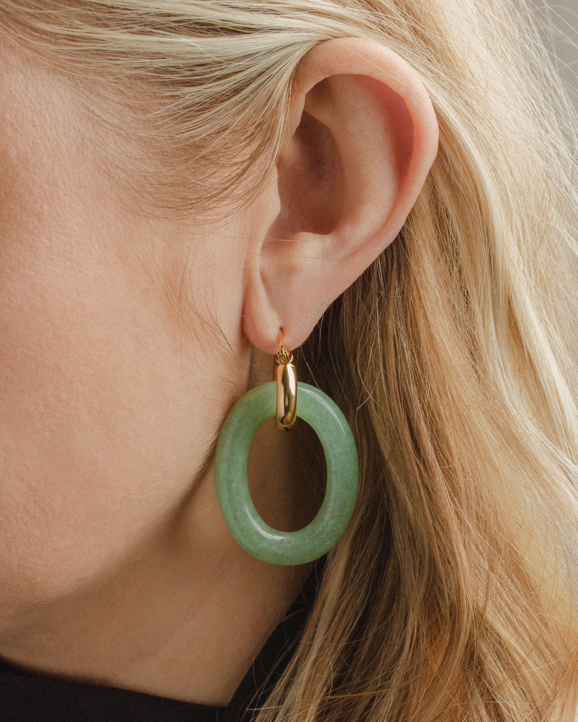 Simply Charmed Oval Hoop Earring