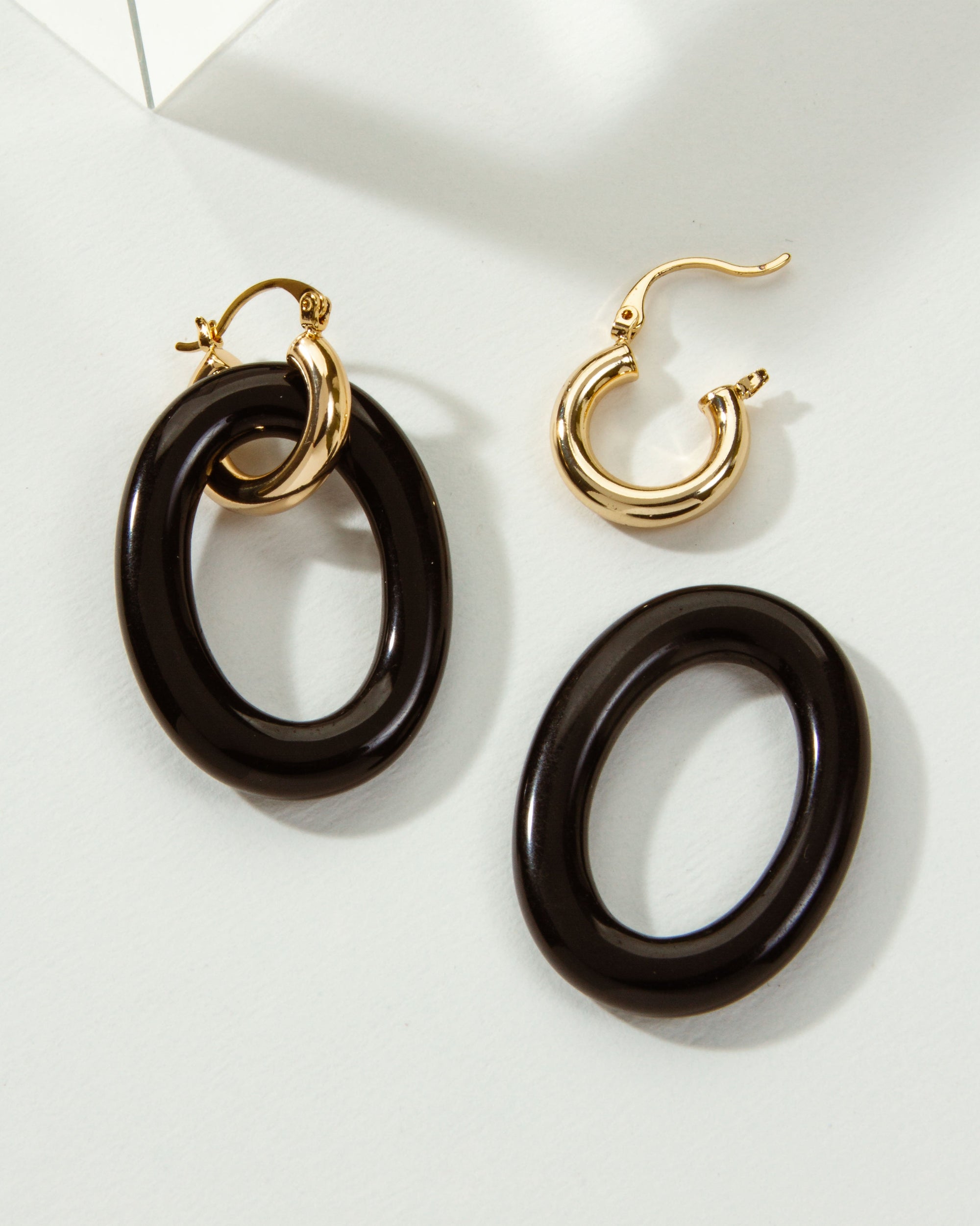 Simply Charmed Oval Hoop Earring