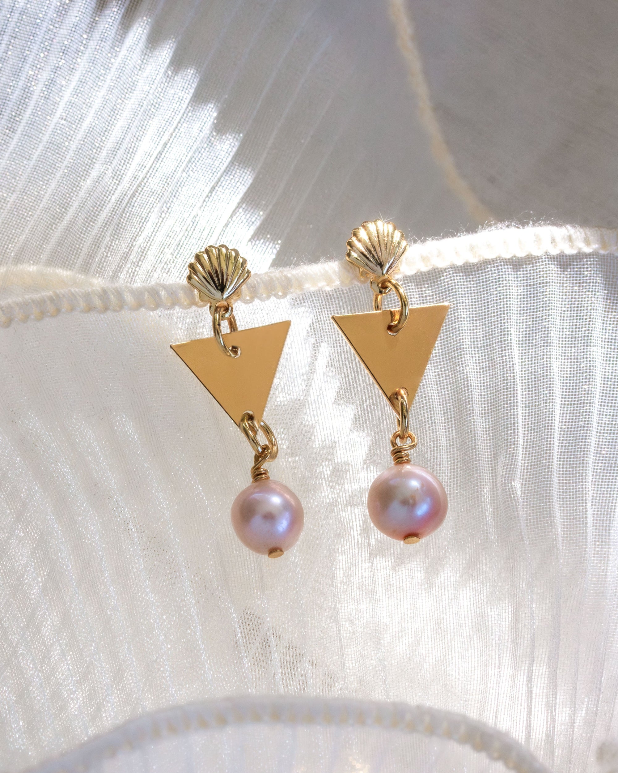 Thingamabob Treasures Pearl Post Earrings