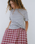 Rat Boi - Oversized Boifriend T-Shirt - Heather Stripe -