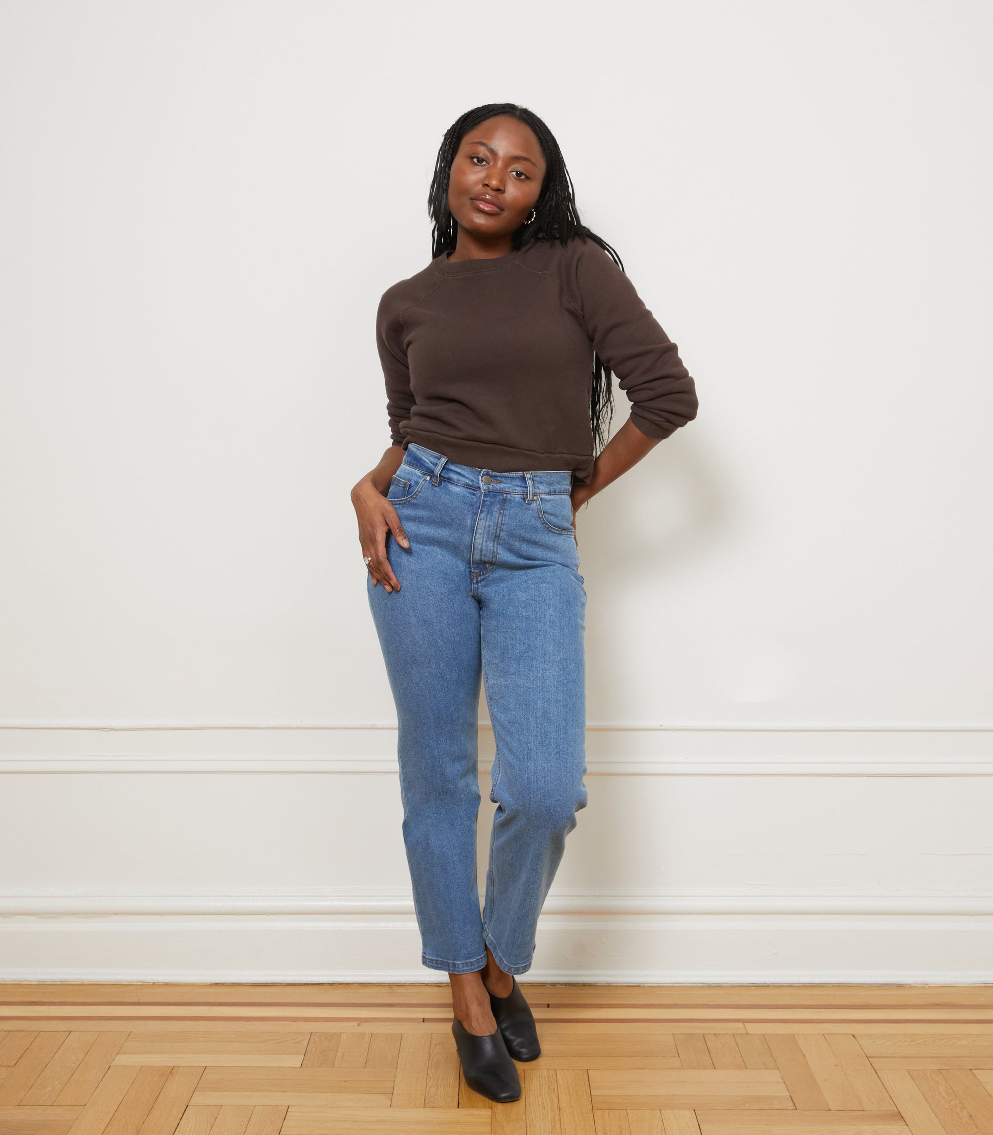 Vivienne Straight Leg Jeans - Washed Indigo