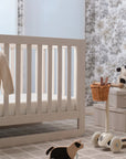 ettitude - Linen+ Bamboo Crib & Toddler Fitted Sheet - Crib Stone