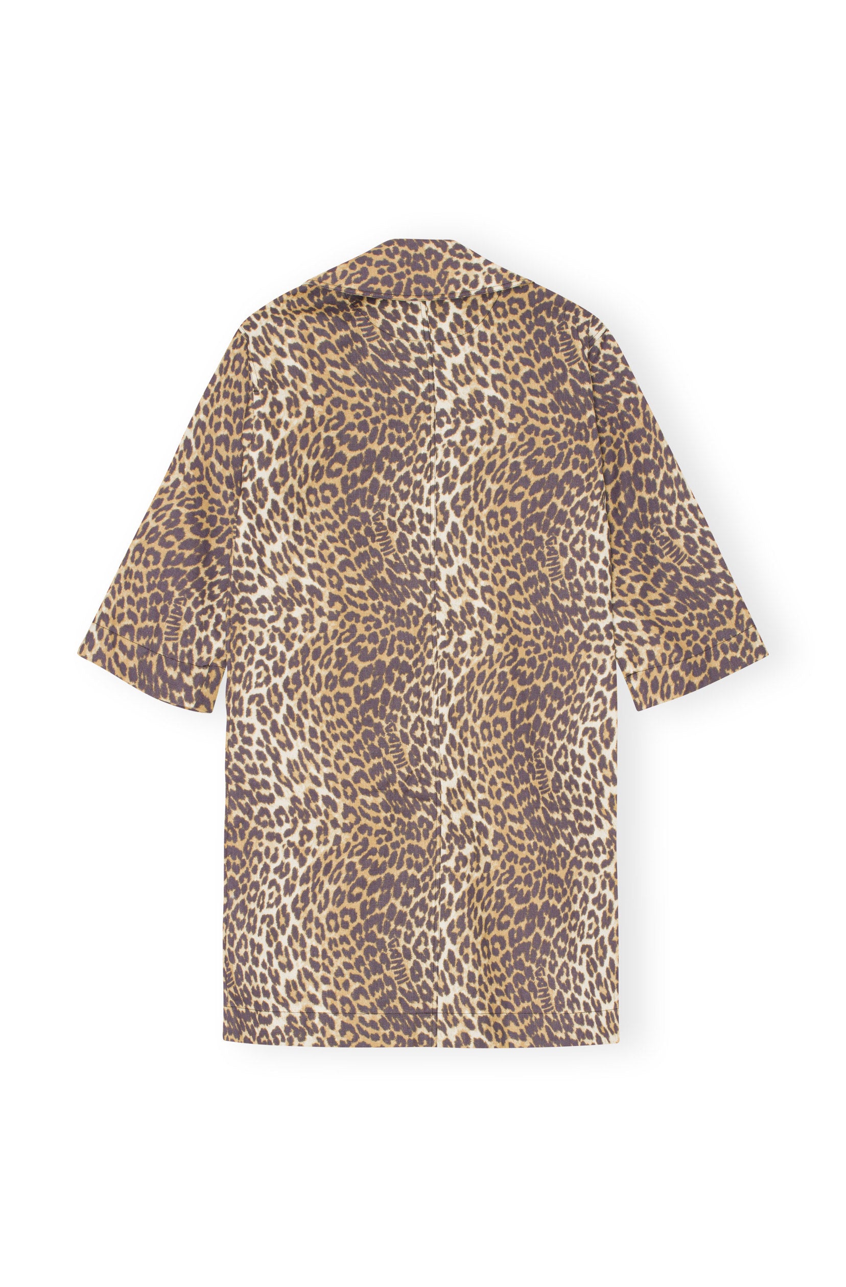 Printed Canvas Coat - Almond Milk