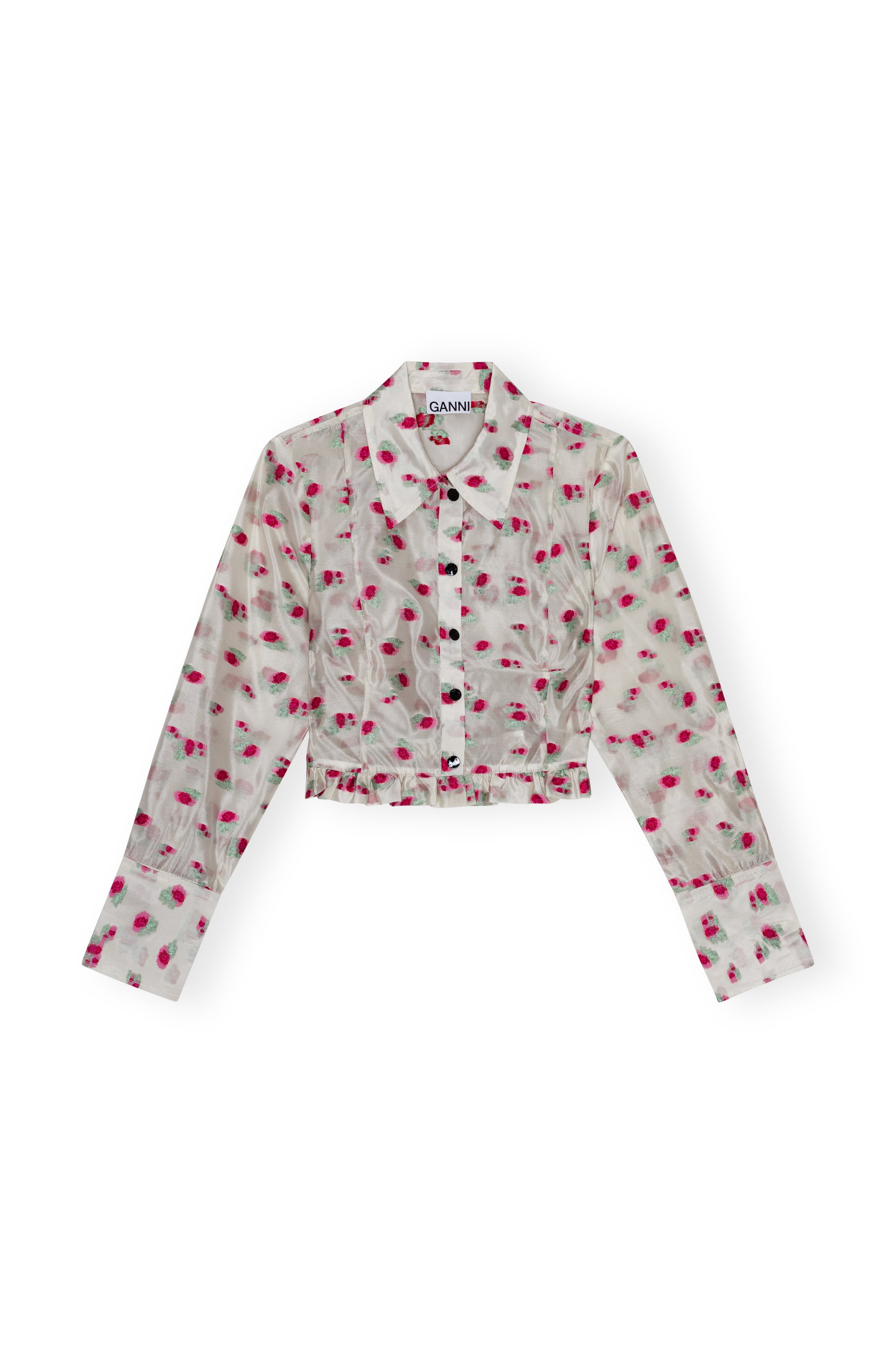 Organza Jacquard Shirt - Tofu