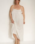 Be Idle - The Flirty Maxi Slip - White -