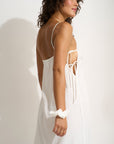 Be Idle - The Flirty Maxi Slip - White -