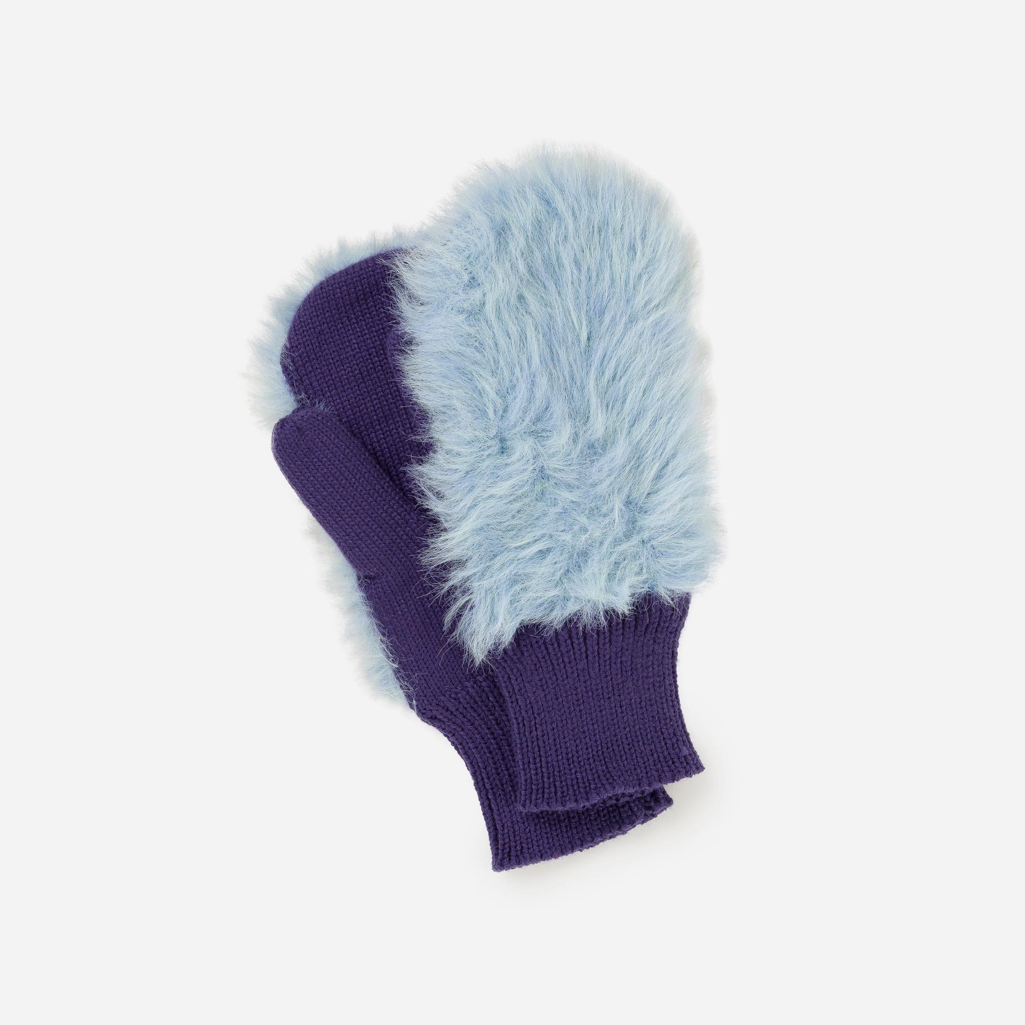 Verloop - Faux Fur Knit Mittens -