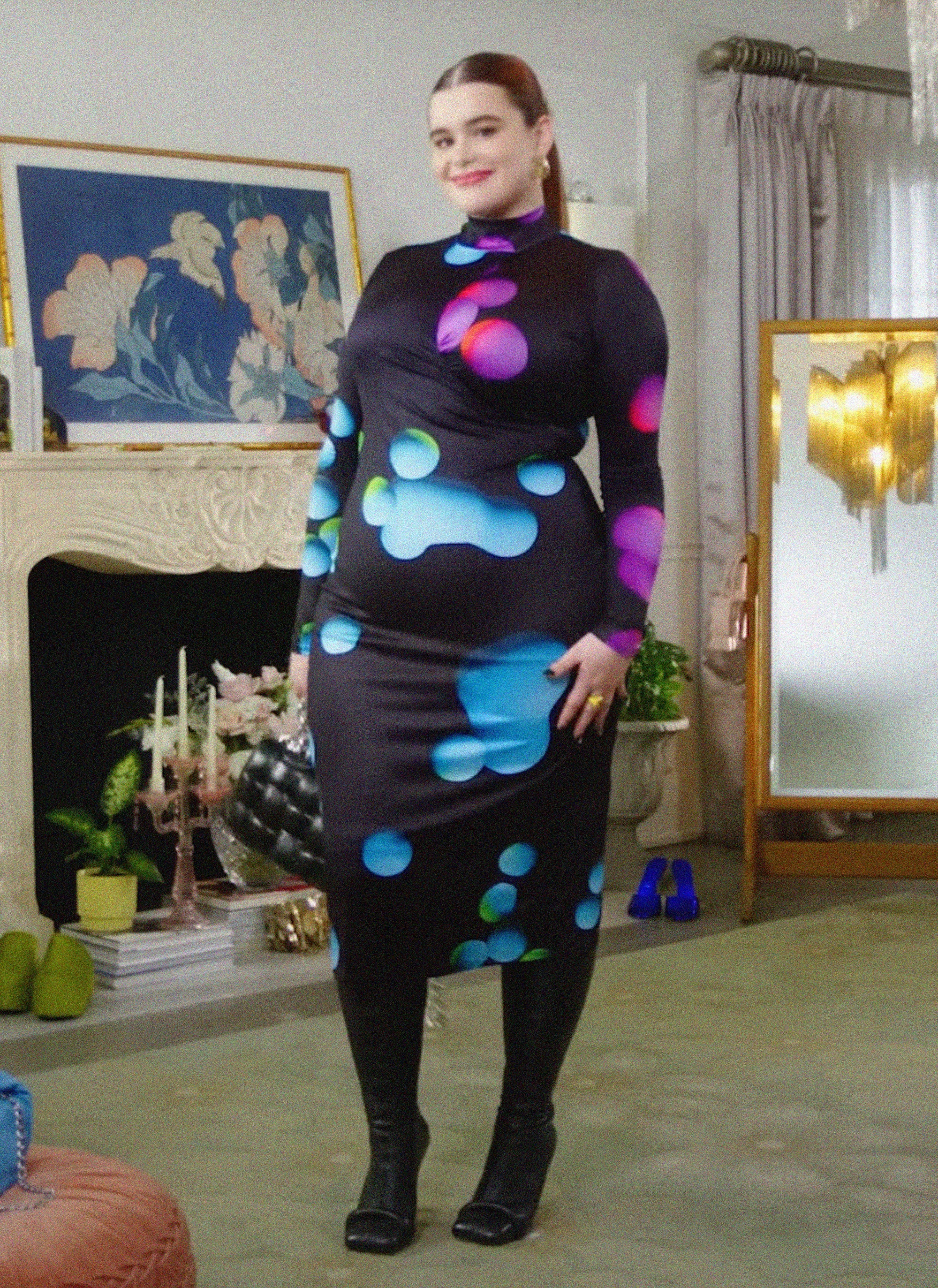 Gal Dress - Lava Print