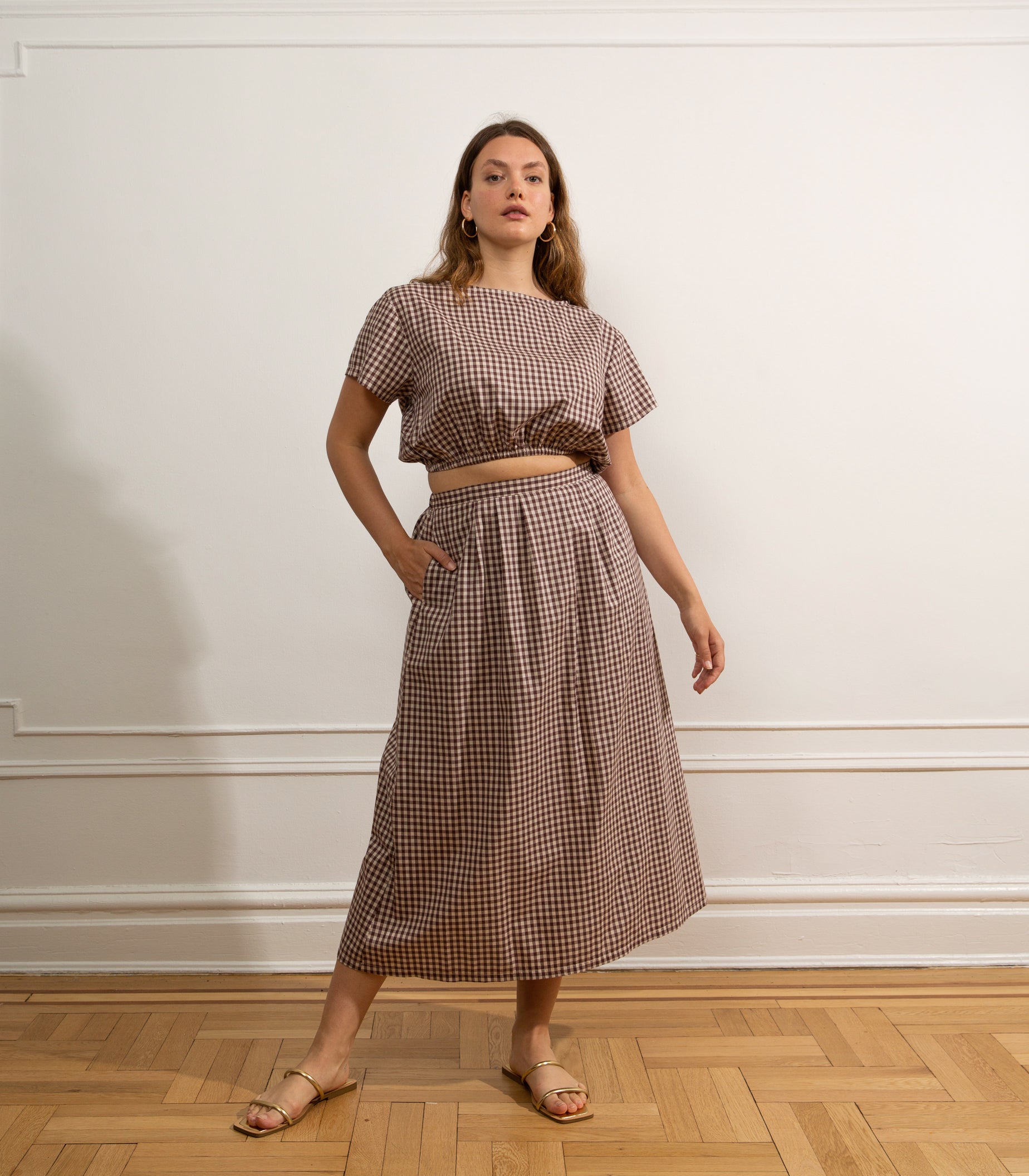Loup - Gingham Cornielia Skirt -