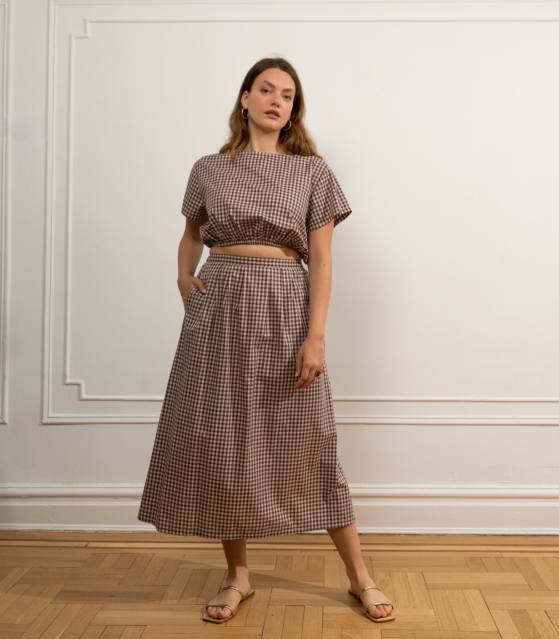 Loup - Gingham Cornielia Skirt -