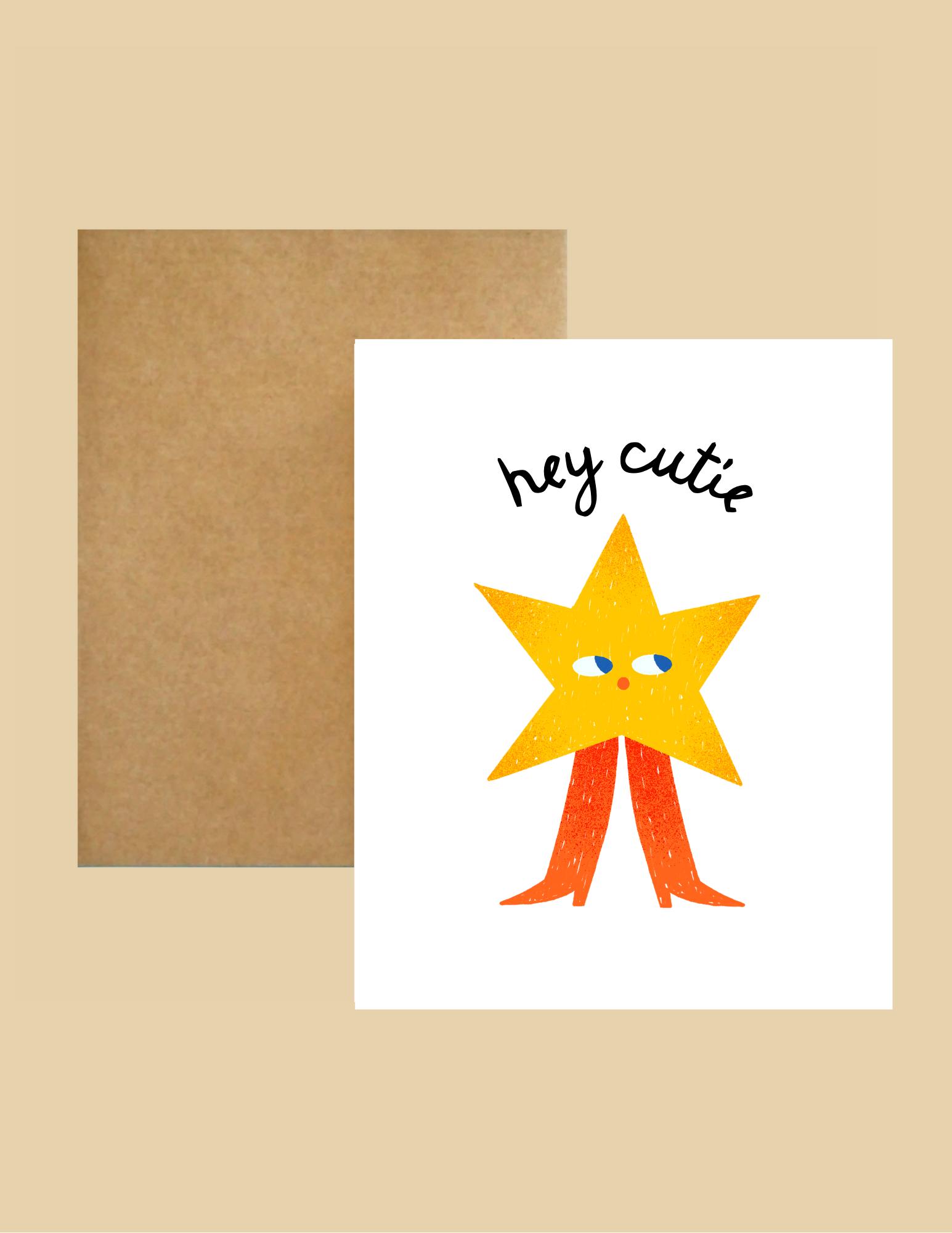 Greeting Card - Hey Cutie