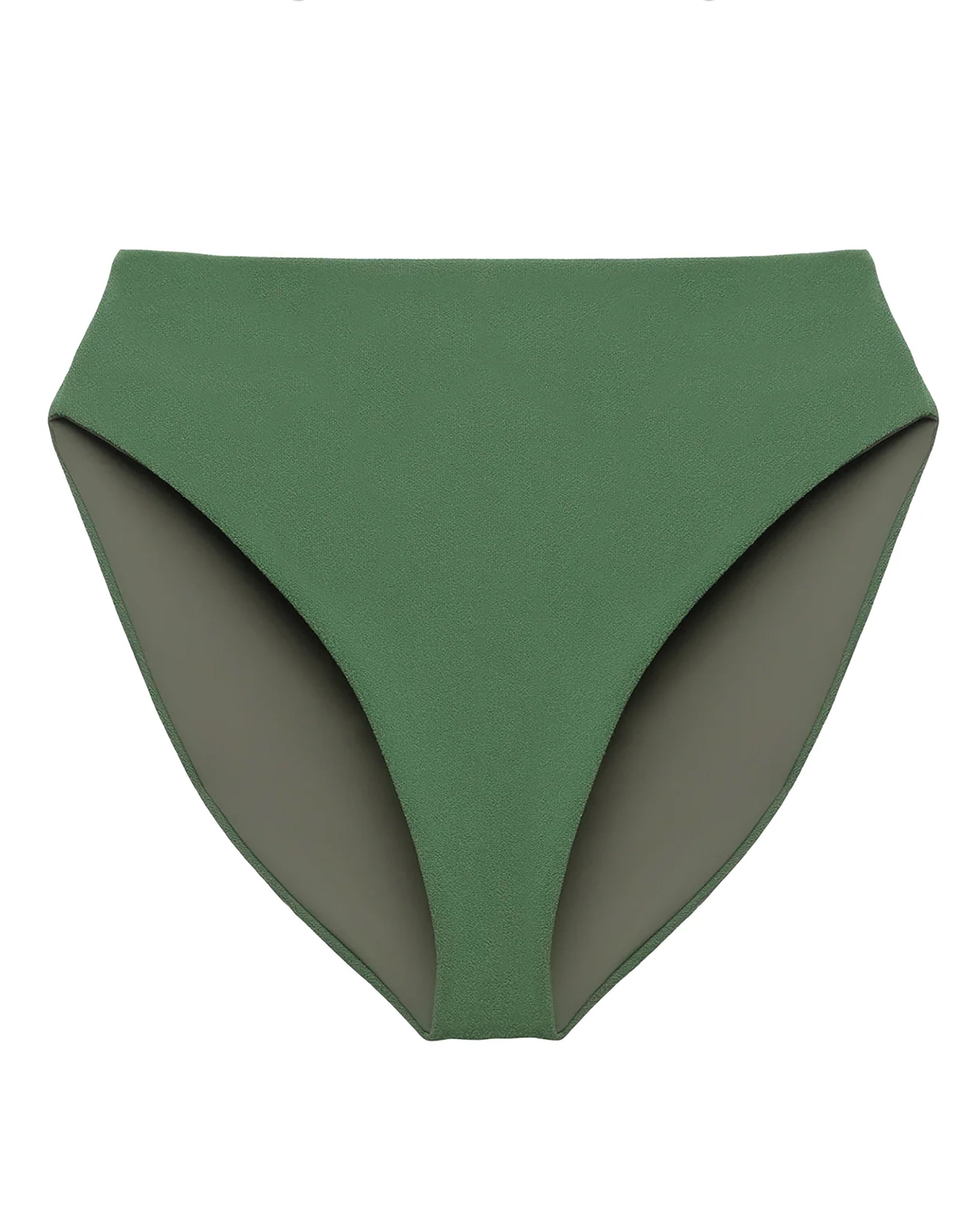 Jade Braided Triangle Bikini Bottom - Green