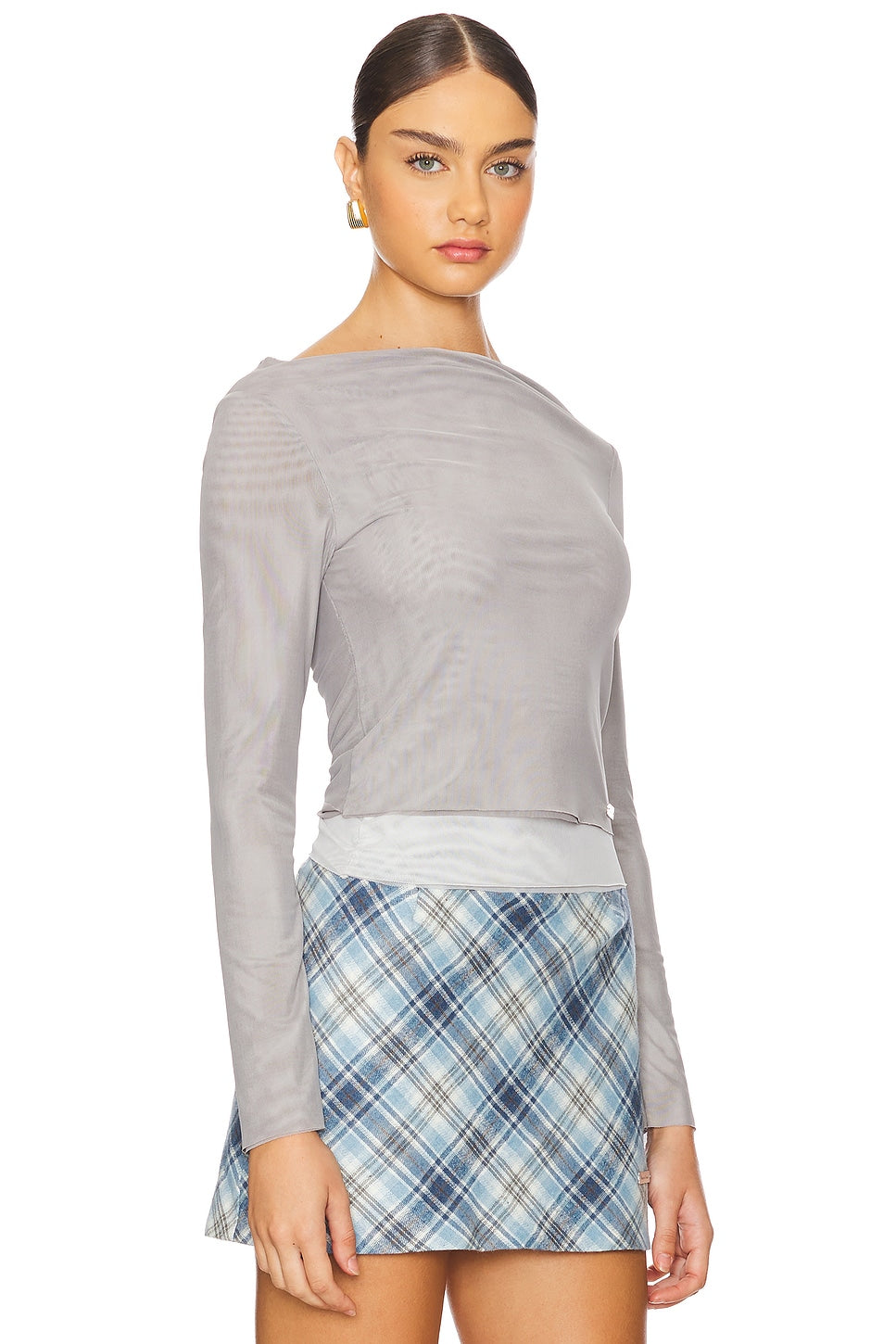 Multi Layer Mesh Second Skin - Ash